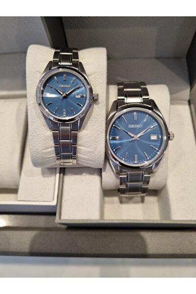 Seiko Metallic Steel Bracelet Bay-Dual Blue Dial-Sapphire Glass 10 Atm Water ...