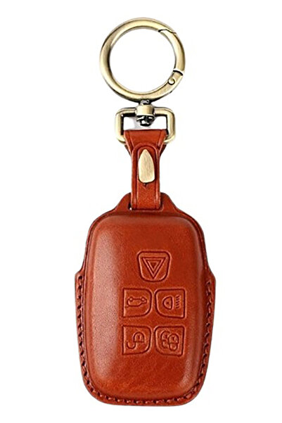 Land Rover Husă chei din piele cusută manual pentru LR4 Discovery LR2 Range R...