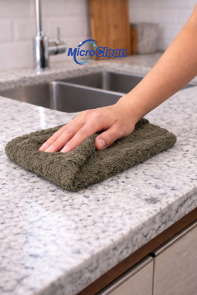 Micro Clean (3 Adet) Mikrofiber Yumuşak Dokulu Temizlik Bezi 30*30 Cm Mutfak Bezi Leke Tutmaz Koku Yapmaz