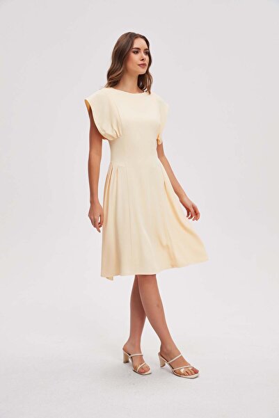 menta Sleeveless plain midi dress