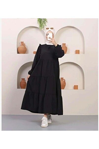 modasindoma Rochie de damă detaliu pe umăr neagră