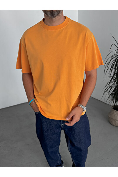 BYBASICMAN Narandžasta periva Osnovni T-shirt C-1775/1772/2399