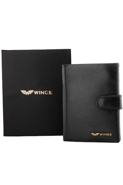 wings RFID Leather Wallet