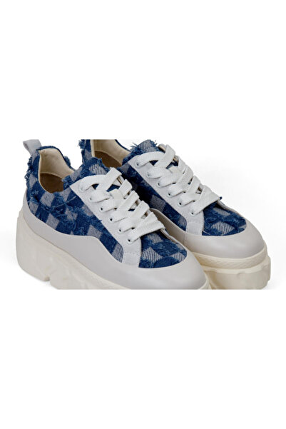 ANNASIA SHOES BLUE Sports Shoes - White Leather
