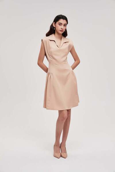 mica Formal short-sleeve knee-length dress