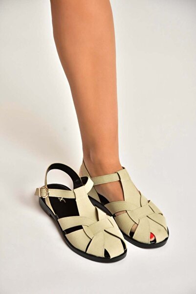 Fox Shoes Y250303002 Beige Suede Women Sandals