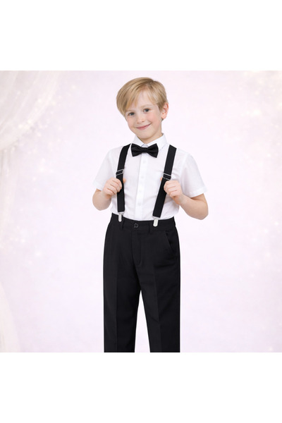 vyloo Σετ για αγόρια με κοντομάνικο πουκάμισο, παντελόνι και παπιγιόν με τιρά...