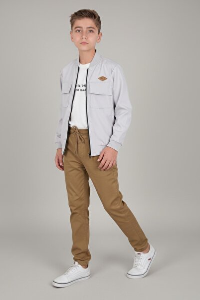 adage UNISEKS DEČJE ŠKOLJSKE PANTALONE OD KAMILSKOG PLATNA SA REBROM OKULK Re...