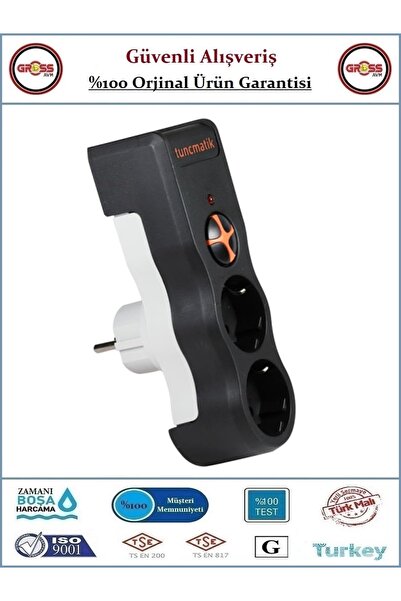 Tunçmatik Powersurge2 Akım Korumalı Priz - İkili 1050 Joule - Orjinal Ürün - ...