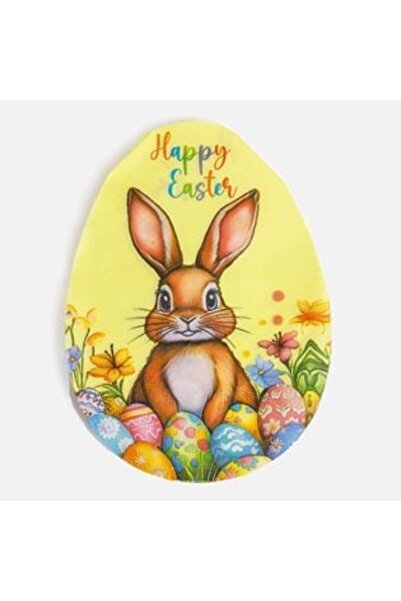 SHOPIENS Yellow 2-Ply Napkins Bunny Easter Eggs 33 x 32 cm - 50 pcs