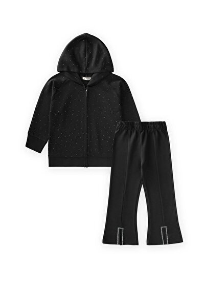 Cigit Zippered Modal Stone Set, 3-8 Years Old, Black