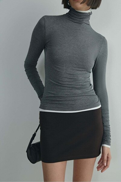 Suud Collection Smeđa Faye mini suknja