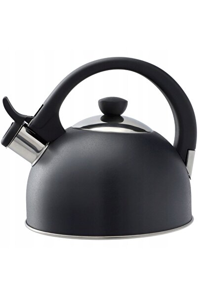 KADAX Gas Induction Kettle with Whistling 1.7L Traditional Anthracite Steel