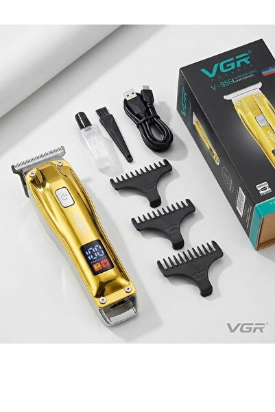 VGR ماكينة حلاقة وتشذيب احترافية قابلة لإعادة الشحن V-956 - شفرات من الفولاذ ...