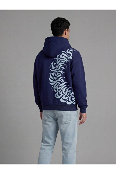 BACKLAİN Mod Style تريند سيرت مطبوع سويت شيرت هودي للجنسين 3 خيوط