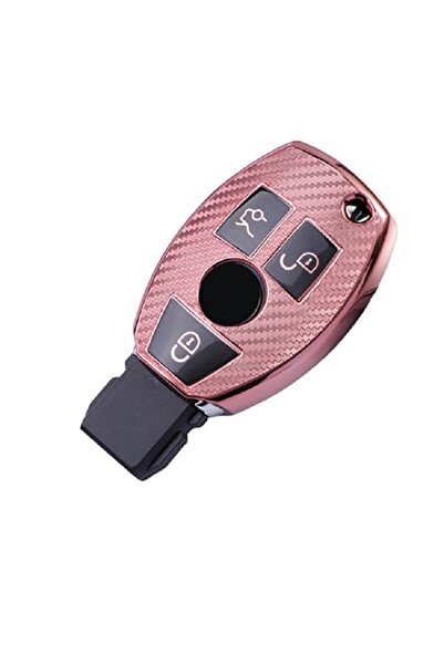 Mercedes Benz Θήκη κλειδιού σιλικόνης με όψη ανθρακονήματος