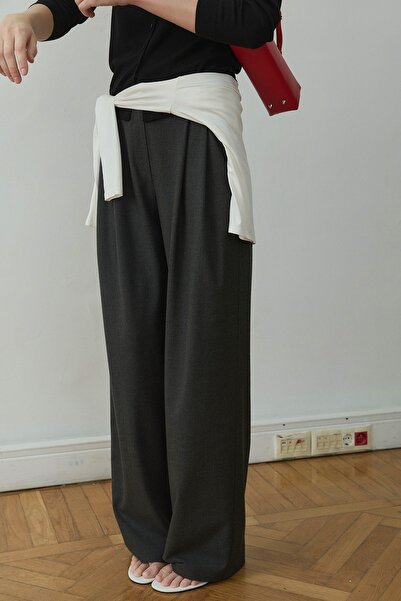 Suud Collection Füme Lina Pileli Pantolon