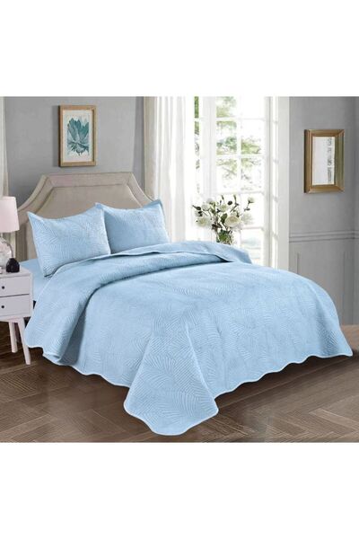 Truva Home Quilted Bedspread - 230x250 cm, Bedroom Decorative Set for Double Bed