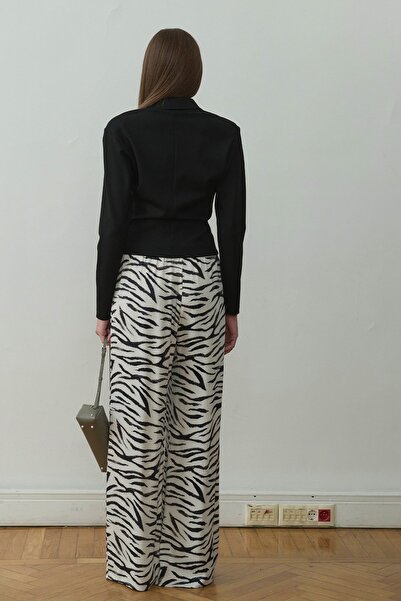 Suud Collection Білі штани Zebra Pol