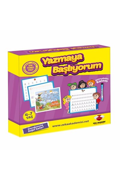 Dikkat ve Zeka Akademisi Yazmaya Başlıyorum Dik Temel Yazı Seti (SİLİNEBİLİR KALEM İLE BİRLİKTE)