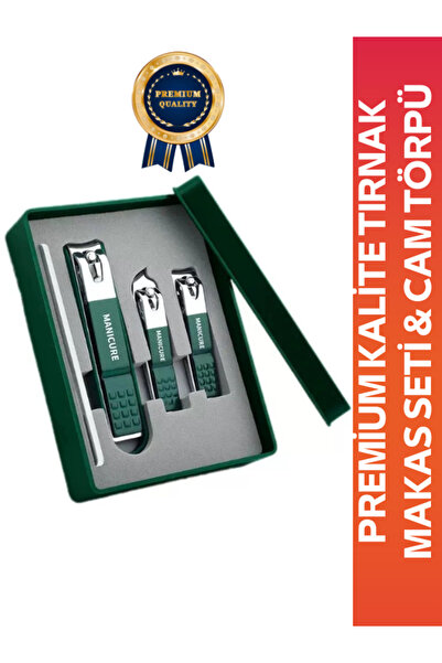 Güzellik Deposu Premium Kalite Tırnak Makası Seti 4’lü + Tırnak Törpüsü | Man...