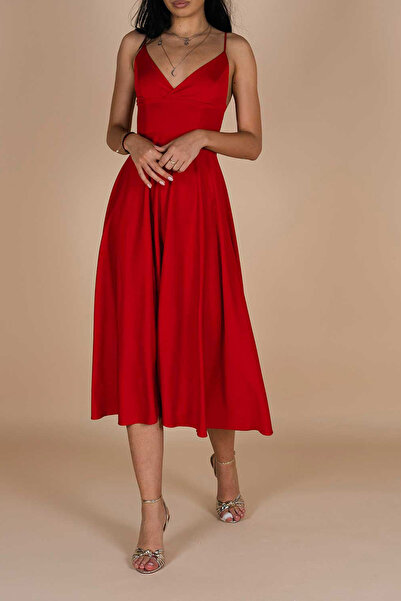 Monarh Design Κόκκινο φόρεμα μίντι Lurisia