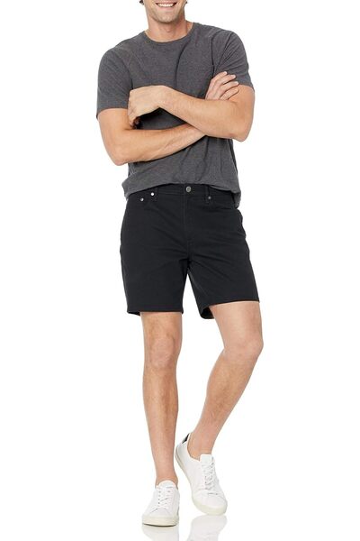 Amazon Essentials Men's Slim-Fit Stretch Shorts with 18cm Inseam, 5 Pockets