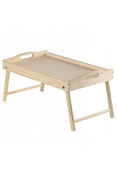 KADAX Masă de mic dejun pliabilă din lemn pentru laptop pe pat, tavă de cadouri