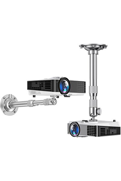 Arabest Silver Ceiling Mount for Projector, Extendable Holder with 360° Angle...