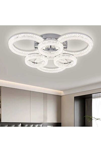 RFAN LED Chandelier, Model K3536/3+3CH, With Remote Control, 3 Light Types, 2...