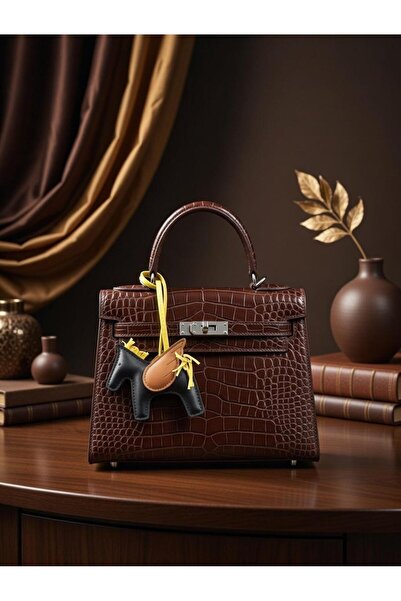 GENERAL'S Luxury women's Clutch Bag with crocodile-embossed Leather – large s...