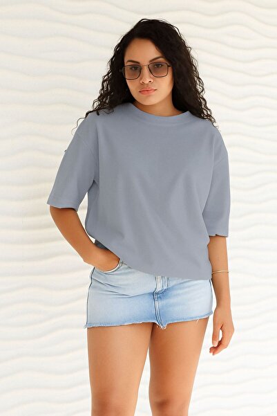 DM DOLCE MORE تي شيرت مستقيم كبير الحجم للجنسين YCB5