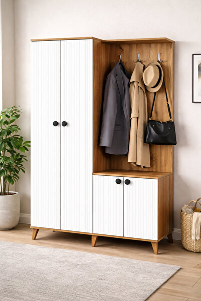 Setay Portmanto Arven Askılıklı Portmanto Vestiyer Ayakkabılık