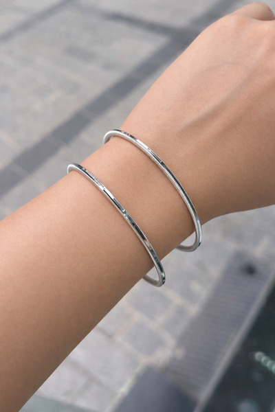 Yantra Silver 925 Ayar 10 GR Gümüş Ajda Bilezik - 1 ADET