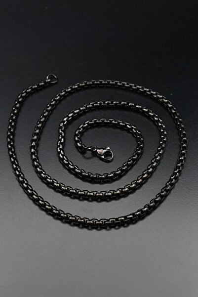 Prestige سلسلة قلادة من الفولاذ بلون أسود مؤكسد 2 مم 902627