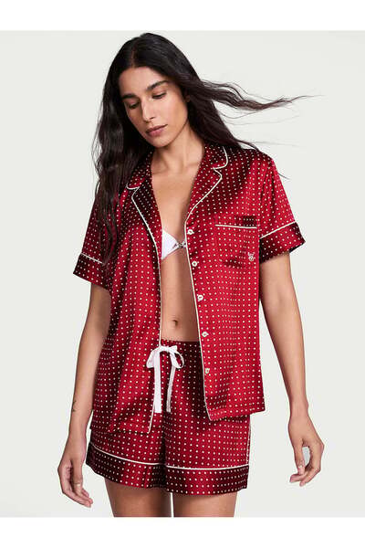 Victoria's Secret Saten Kısa Pijama Takımı