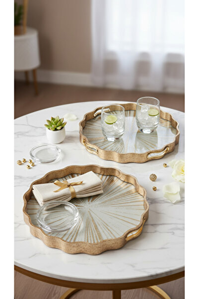 Generic Versatile serving tray set with a unique design