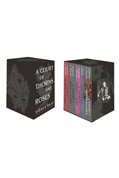 Bloomsbury Set cutie cu coperți cartonate O curte de spini și trandafiri