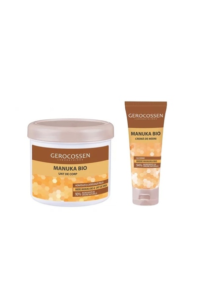 GEROCOSSEN Set Bio Manuka – Unt de corp 200ml și Cremă de mâini 75ml