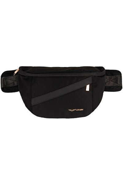 wings Black Waist Bag