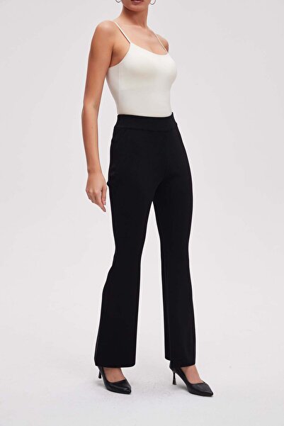 Livia Long plain straight-cut trousers
