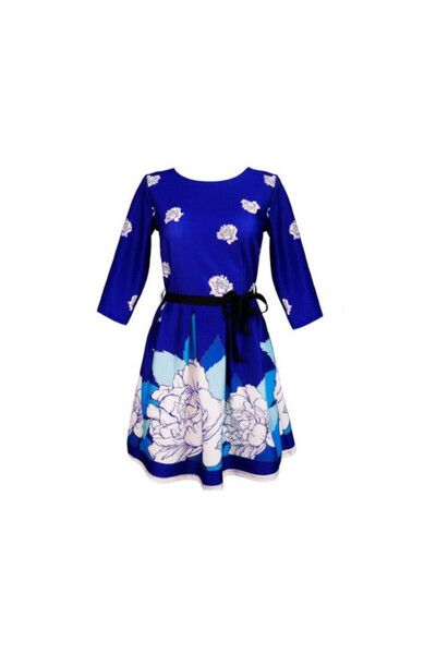 Inkastyl Dress R006 color blue,