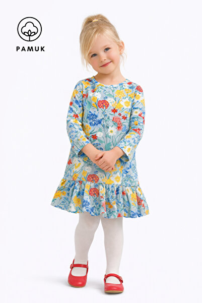 difa kids Rochie pentru fete material elastic jerseu simplu - cu model Rochie...