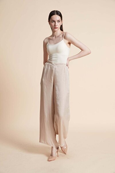 Yola Long polka dot patterned trousers