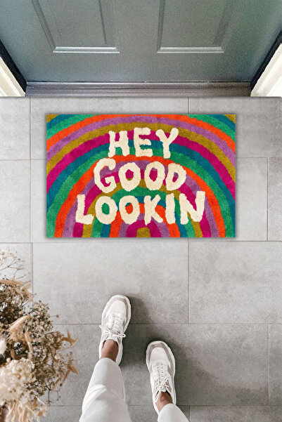 Dormot Dekoratif Dijital Paspas Kişiye Özel Tasarım Hey Good Lookin Varyasyon...