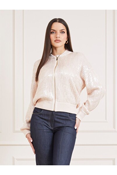 Guess Claudia sequins sweater bomber
