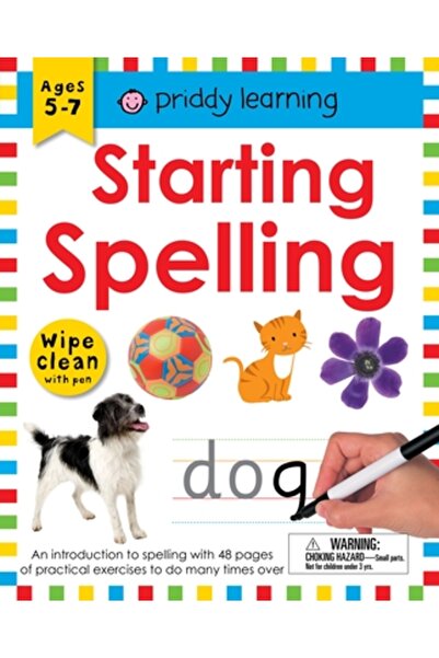 Priddy Books Ștergere caiet de lucru: Începerea ortografiei