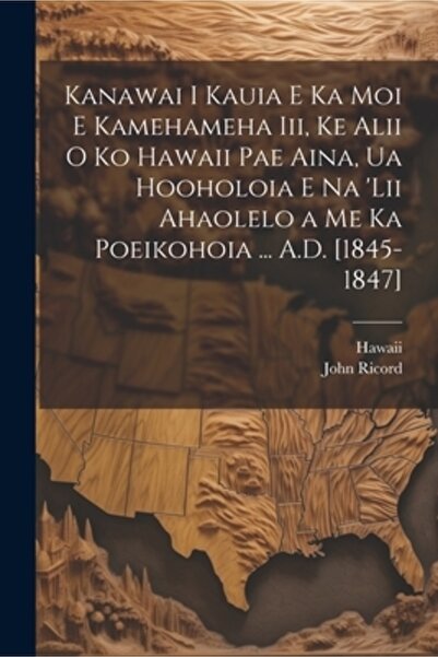 Legare Street Pr Kanawai I Kauia E Ka Moi E Kamehameha Iii Ke Alii O Ko Hawai...