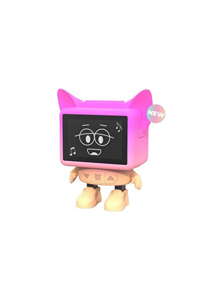 MOB Paris Interactive alarm clock and portable speaker, Dancing Clock, Pink,