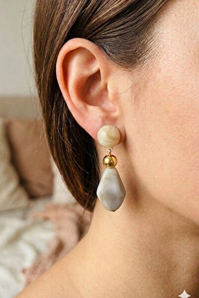 PETEK AKSESUAR Acrylic Design Handmade Earrings